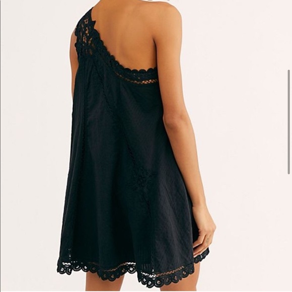 Free People Billie Battenburg One-Shoulder Dress M - Picture 3 of 5